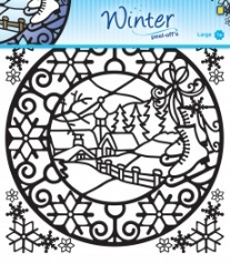 Winter designs peel-off sticker 1 vel 20 x 23 cm