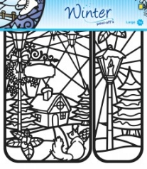 Winter designs peel-off sticker 1 vel 20 x 23 cm