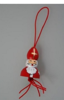 Gelukspoppetjes, Sinterklaas, 25mm, 5 stuks