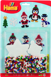 Hama strijkkralenset midi, kerst, 1100 st
