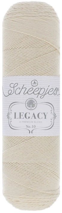 Scheepjes legacy haakkatoen nr.10 ecru 100 gram