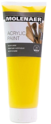 Molenaer Acrylverf, 250 ml, primairgeel