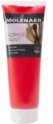 Molenaer Acrylverf, 200 ml, vermiljoen