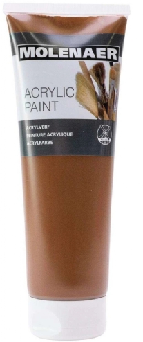 Molenaer acrylverf, 250 ml, bruin
