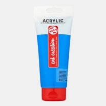 OP=OP Talens Art Creation Acrylverf, 200 ml,  primair cyaan