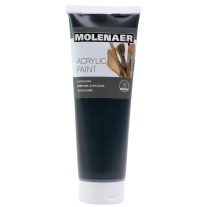 Molenaer acrylverf, 250 ml, zwart