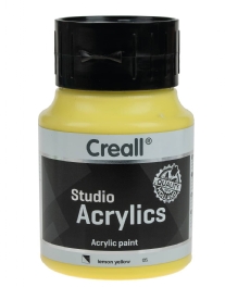 Creall studio acrylics, acrylverf, 500 ml, 05 citroengeel
