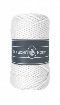 Durable rope macramegaren/haakgaren 5mm 250gram 75 meter wit 310