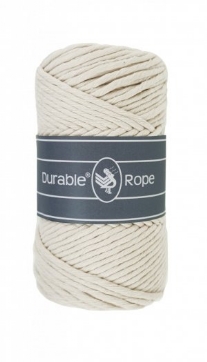 Durable rope macramegaren/haakgaren 5mm 250gram 75 meter ivoor 326