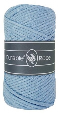 Durable rope macramegaren/haakgaren 5mm 250gram 75 meter baby blauw 2124