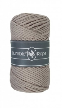 Durable rope macramegaren/haakgaren 5mm 250gram 75 meter taupe 340