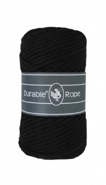 Durable rope macramegaren/haakgaren 5mm 250gram 75 meter zwart 325