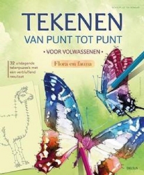 Tekenen van punt tot punt voor volwassenen. Flora en fauna