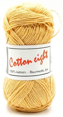 Cotton eight 8/4, katoenen breigaren/haakgaren, 50 gram, honing