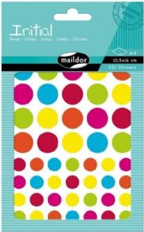 Geometrische stickers, rondjes, assorti 114 stuks