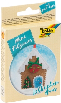 Filzinie mini viltpakketje peperkoekhuisje