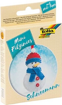 Filzinie mini viltpakketje sneeuwman