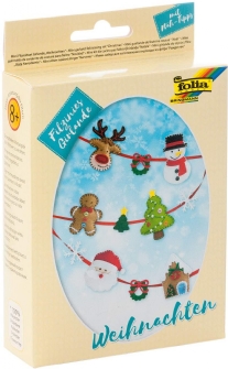 Filzinie viltpakket slinger kerstmis 130 cm