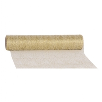 Tafelloper shiney web, 28cm x 5 meter, goud