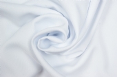 Polyester stof, bi-strech, wit, 150 cm