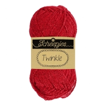 Scheepjes twinkle, gemetalliseerd breigaren/haakgaren, 50 gram, rood