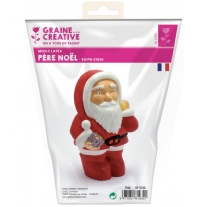 Latex gietmal voor gips en creatief beton, kerstman, 110mm