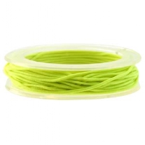 Elastisch kralenkoord/gekleurd elastiek, 1 mm, 5 meter, neongroen