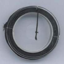 Elastisch kralenkoord/gekleurd elastiek, 1 mm, 5 meter, zwart