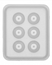 Siliconen gietvorm, bol 6-delig, 16 mm
