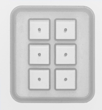 Siliconen gietvorm, kubus 6-delig, 12 mm