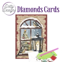 Dotty Designs Diamond card / Diamond painting, Kerstraam