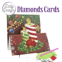 Dotty Designs Diamond card / Diamond painting, kerstkaarsen