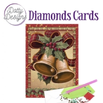 Dotty Designs Diamond card / Diamond painting, Kerstklokken