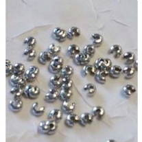 Knijpkraalverbergers, 50 stuks, 4mm, zilver