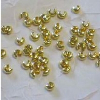 Knijpkraalverbergers, 50 stuks, 4mm, goud