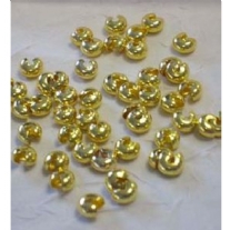 Knijpkraalverbergers, 50 stuks, 6mm, goud