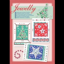 Kaartenset jewelly kerst