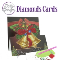 Dotty Designs Diamond card / Diamond painting, Kerstklokken
