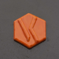 OP=OP Ve-Ka poederglazuur GL1136, 500gr, glanzend, oranje