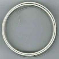OUTLET Alu draad / aluminiumdraad, 2 mm, 5 meter mat zilver
