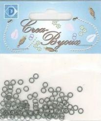 OUTLET Aanbuigoogjes/knijpringetjes, rond, 240 stuks, 4 mm antraciet