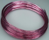OUTLET Alu draad / aluminiumdraad, 2 mm, 5 meter roze