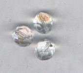 OUTLET Glazen kralen / facetkralen 10 mm, 30 st, kristal 