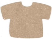 OUTLET MDF Ornament T-shirt 14 x 10 cm, 10 stuks