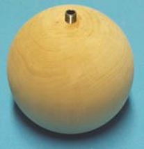 OUTLET Houten lampenvoet bol 12 cm