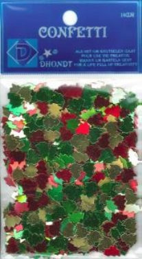 OUTLET Strooimateriaal / confetti, 14 gram, kerstboom mix