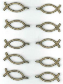 OUTLET Steampunk bedels/bedeltjes, eternity 10 st, oudbrons