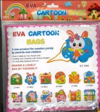 OUTLET Crepla rubber/ EVA foam knutselset,tasje, prinses