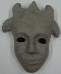 OUTLET Eco shape venetiaans masker clown 25 x 30 cm