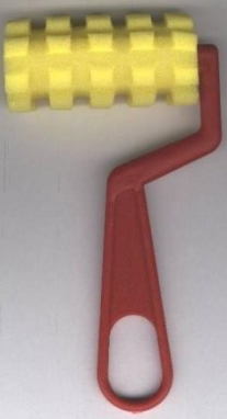 OUTLET Schuimroller / structuurroller met een studs- / pixelmotief, 70 mm